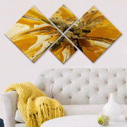 Conjunto Decorativo MDF Multicolor 4 Peças - Impressão UV Premium para Parede