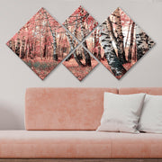 Conjunto Decorativo MDF Multicolor 4 Peças - Impressão UV Premium para Parede