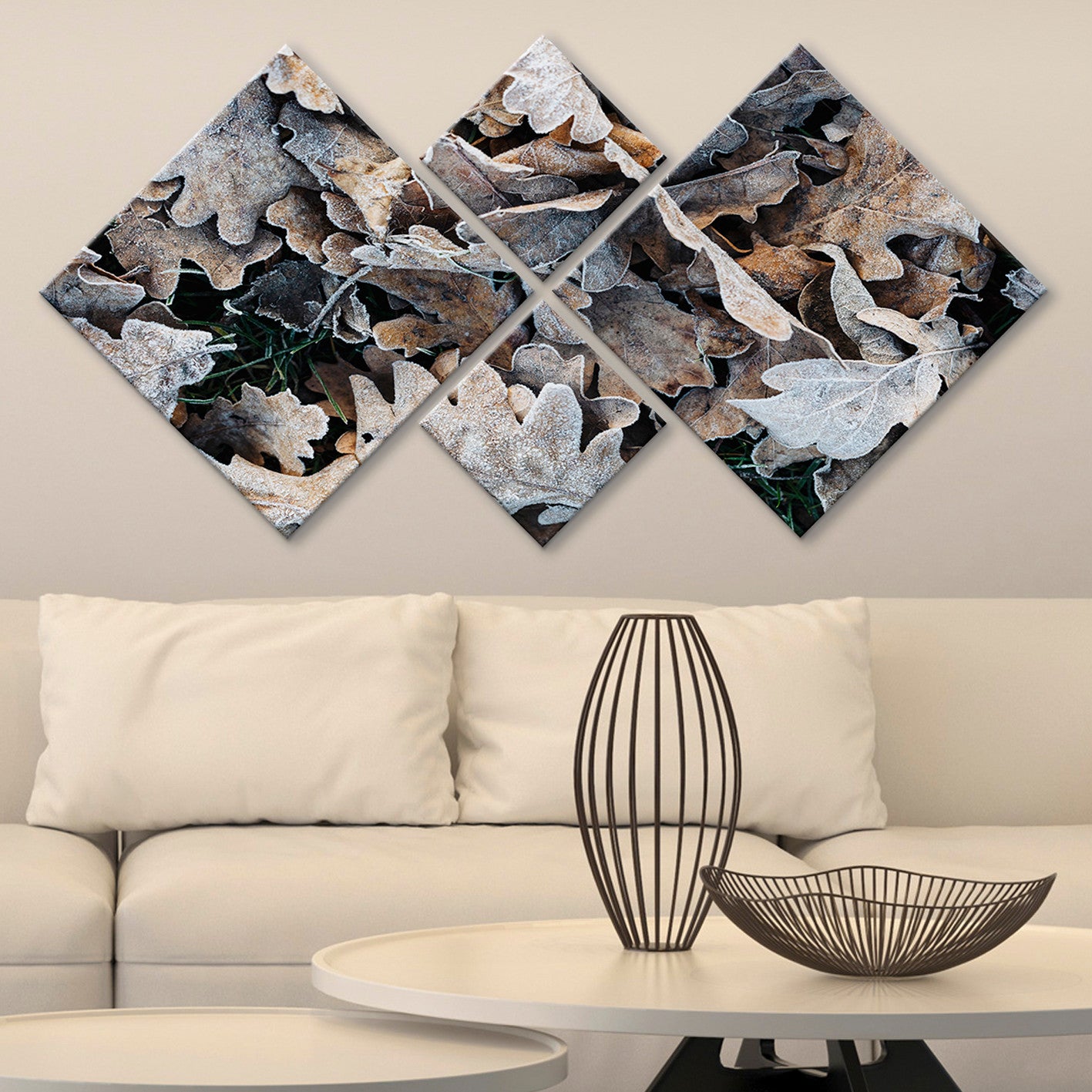 Conjunto Decorativo MDF Multicolor 4 Peças - Impressão UV Premium para Parede