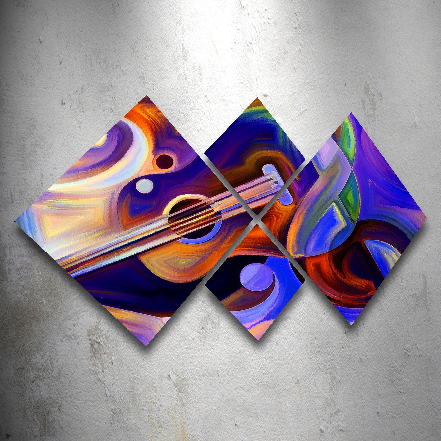 Conjunto Decorativo MDF Multicolor 4 Peças - Impressão UV Premium para Parede