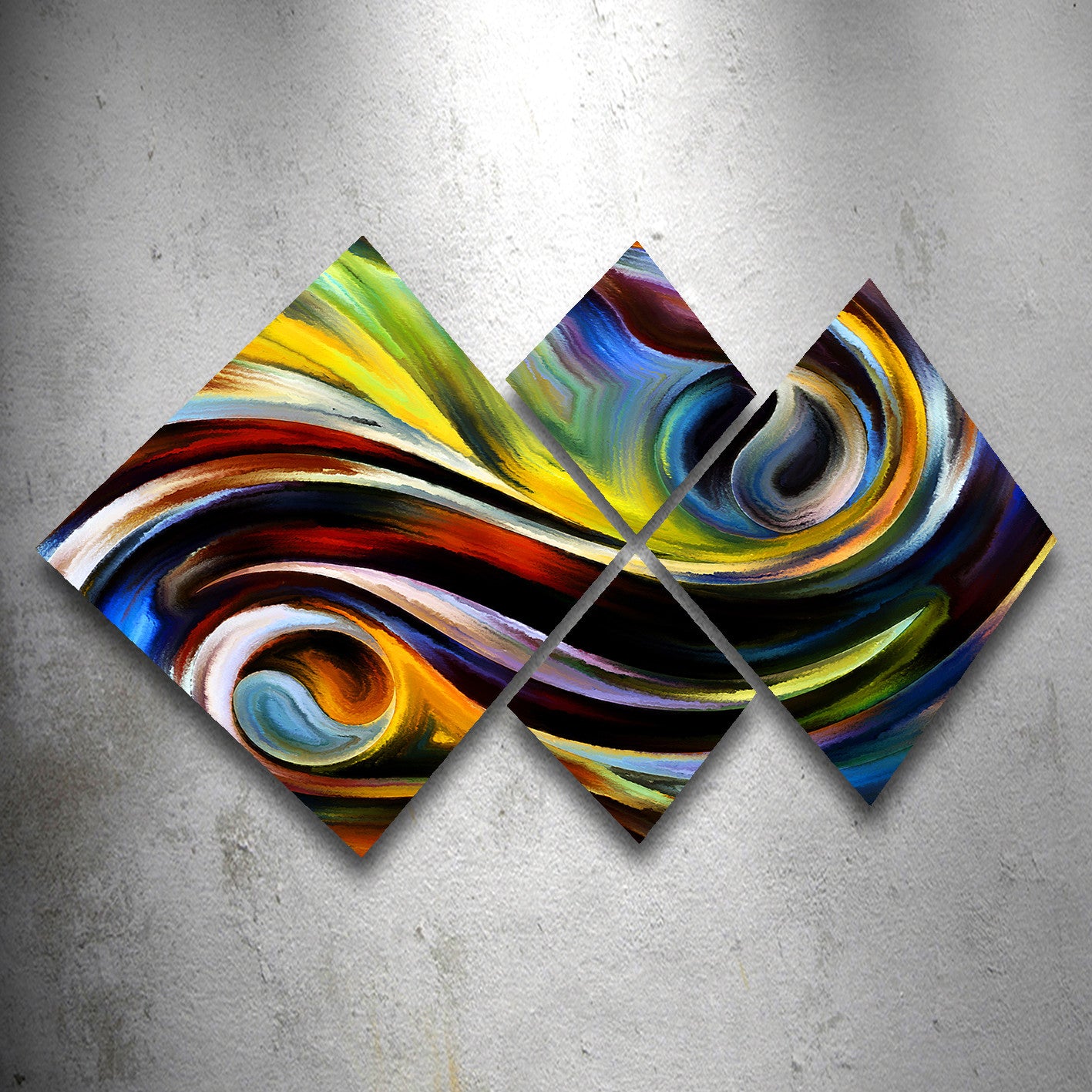 Conjunto Decorativo MDF Multicolor 4 Peças - Impressão UV Premium para Parede