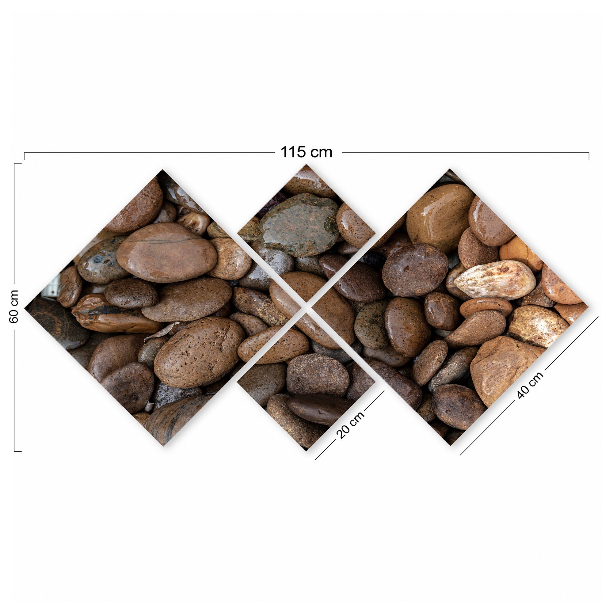 Conjunto Decorativo MDF Multicolor 4 Peças - Impressão UV Premium para Parede