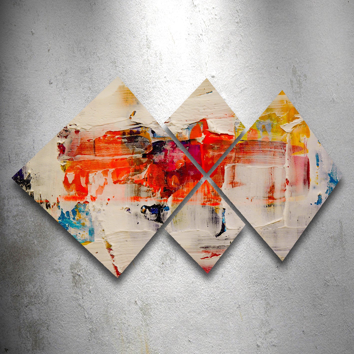 Conjunto Decorativo MDF Multicolor 4 Peças - Impressão UV Premium para Parede