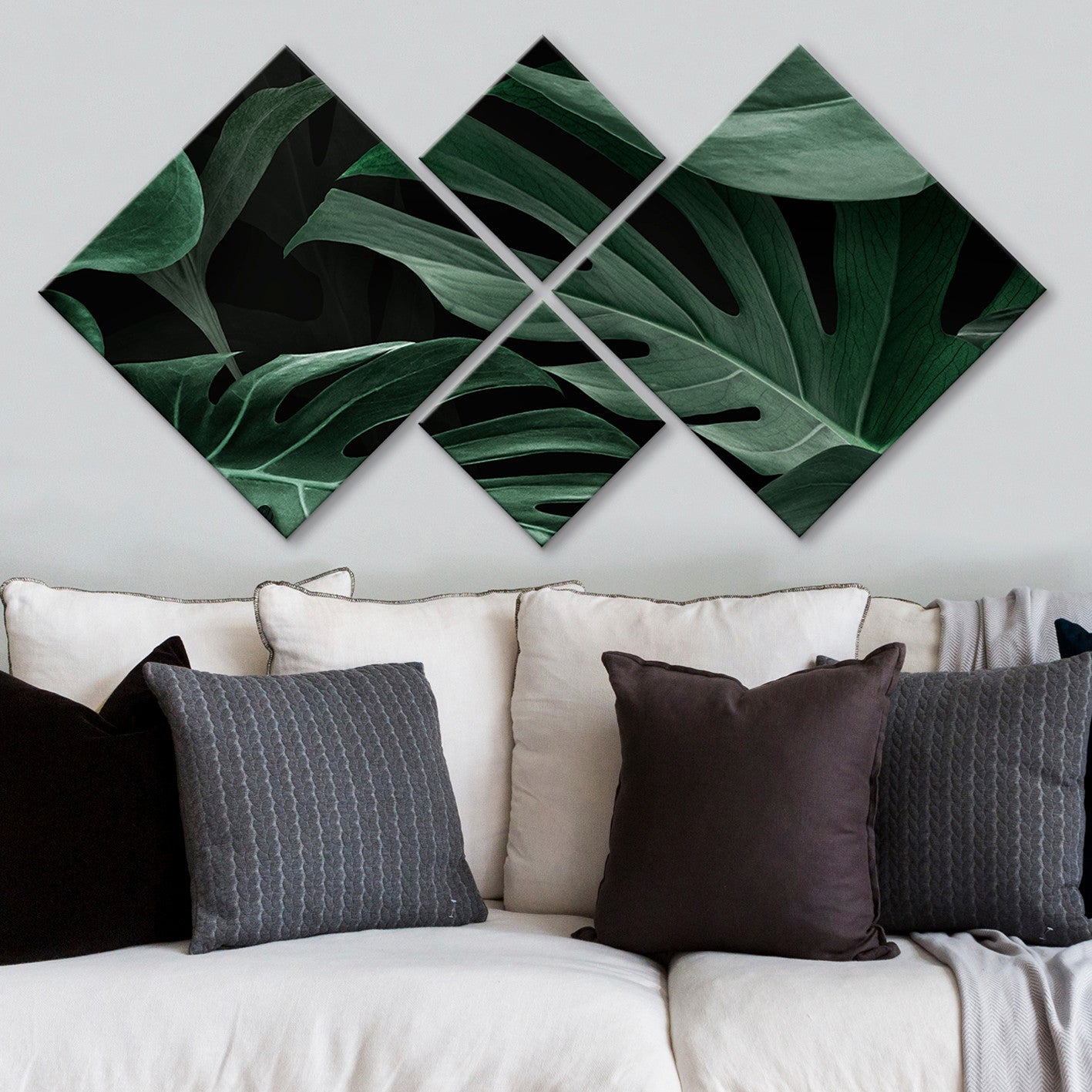 Conjunto Decorativo MDF Multicolor 4 Peças - Impressão UV Premium para Parede