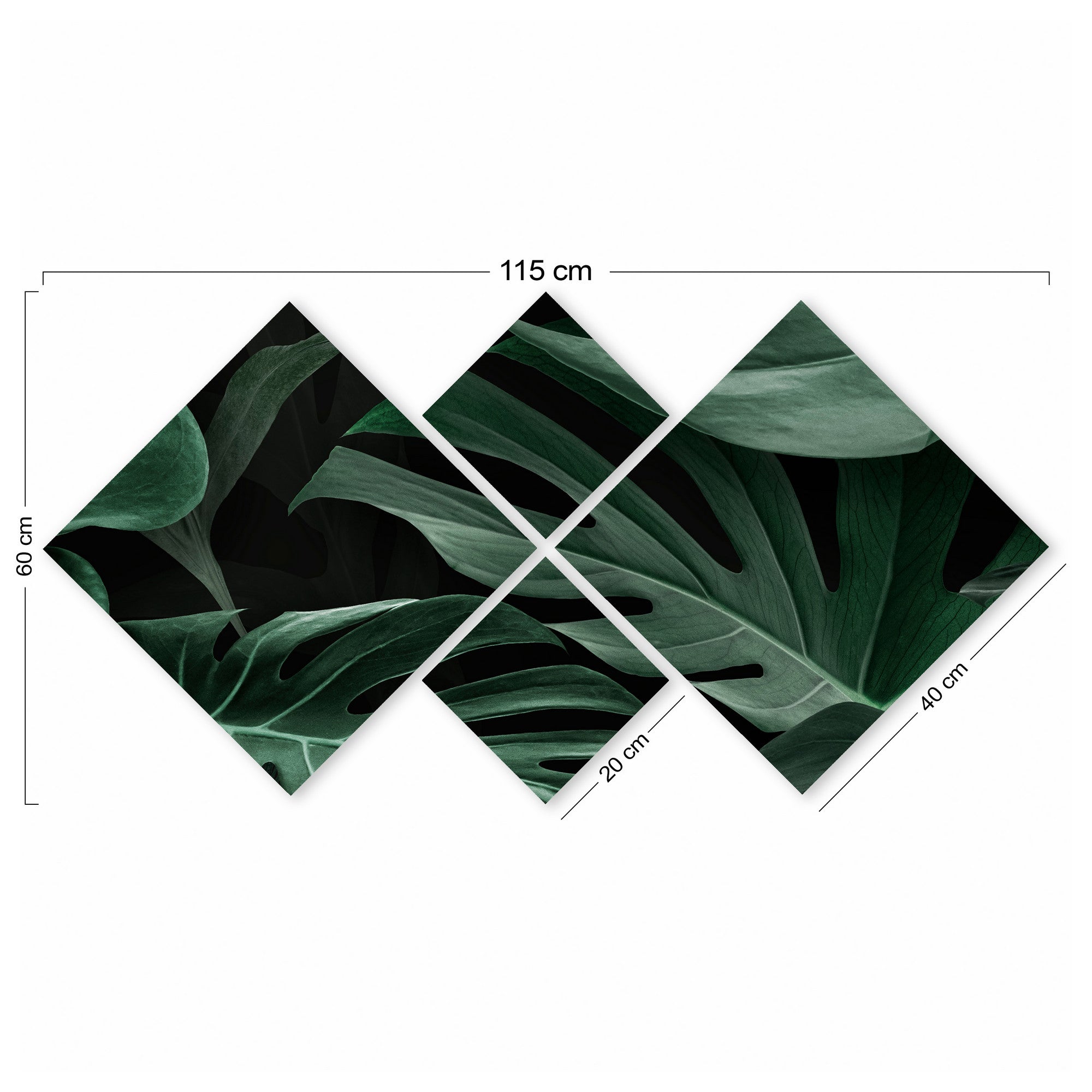 Conjunto Decorativo MDF Multicolor 4 Peças - Impressão UV Premium para Parede