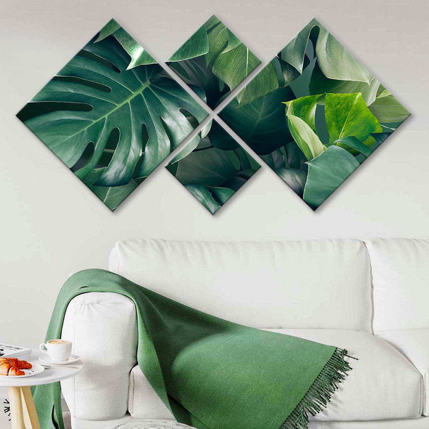 Conjunto Decorativo MDF Multicolor 4 Peças - Impressão UV Premium para Parede