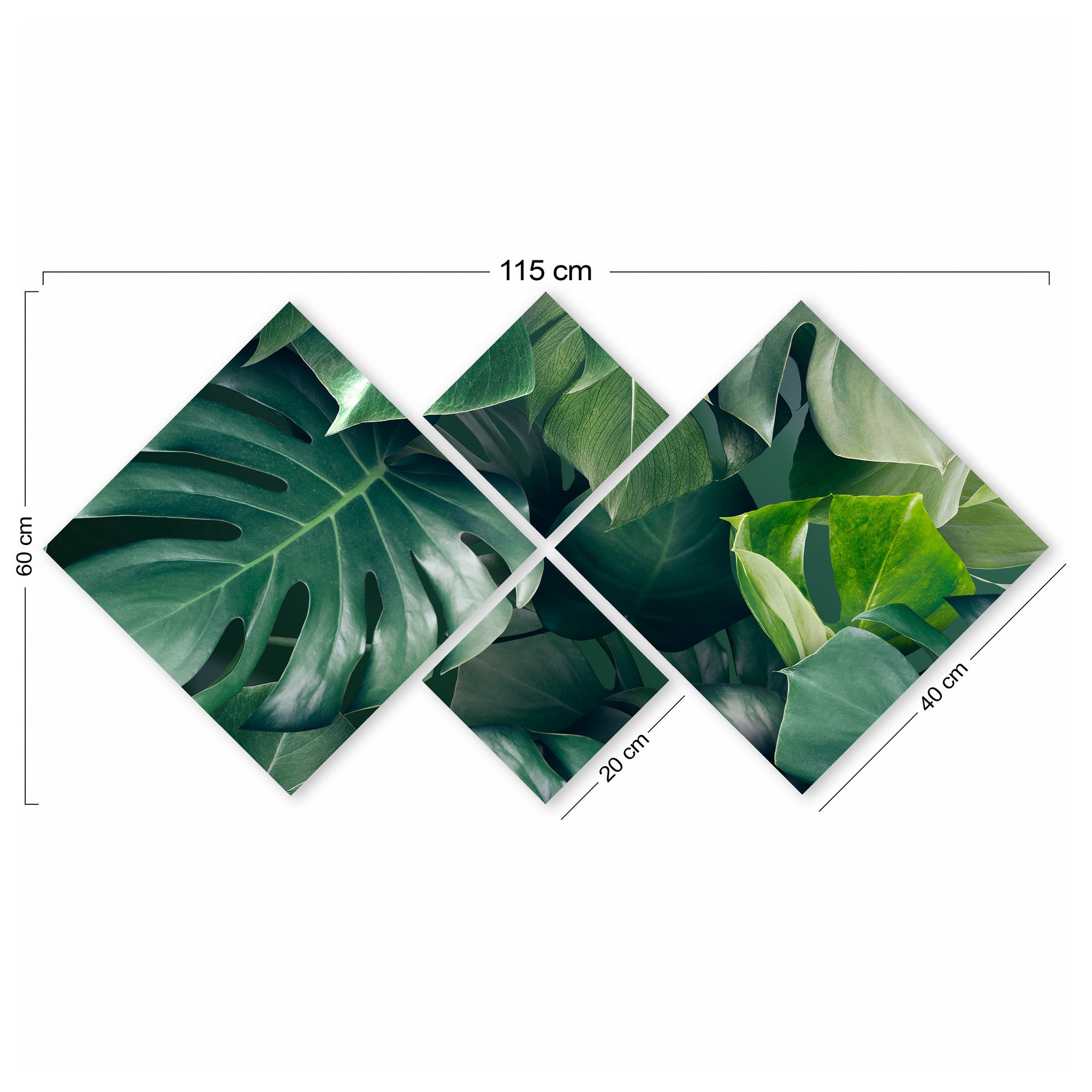 Conjunto Decorativo MDF Multicolor 4 Peças - Impressão UV Premium para Parede