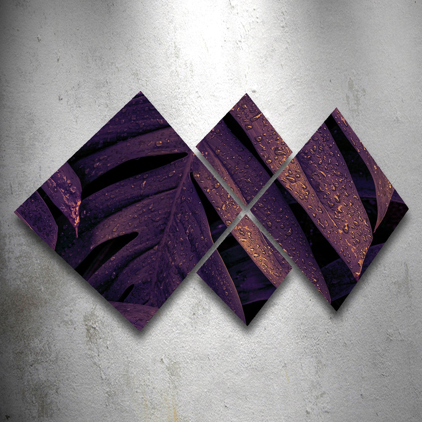 Conjunto Decorativo MDF Multicolor 4 Peças - Impressão UV Premium para Parede