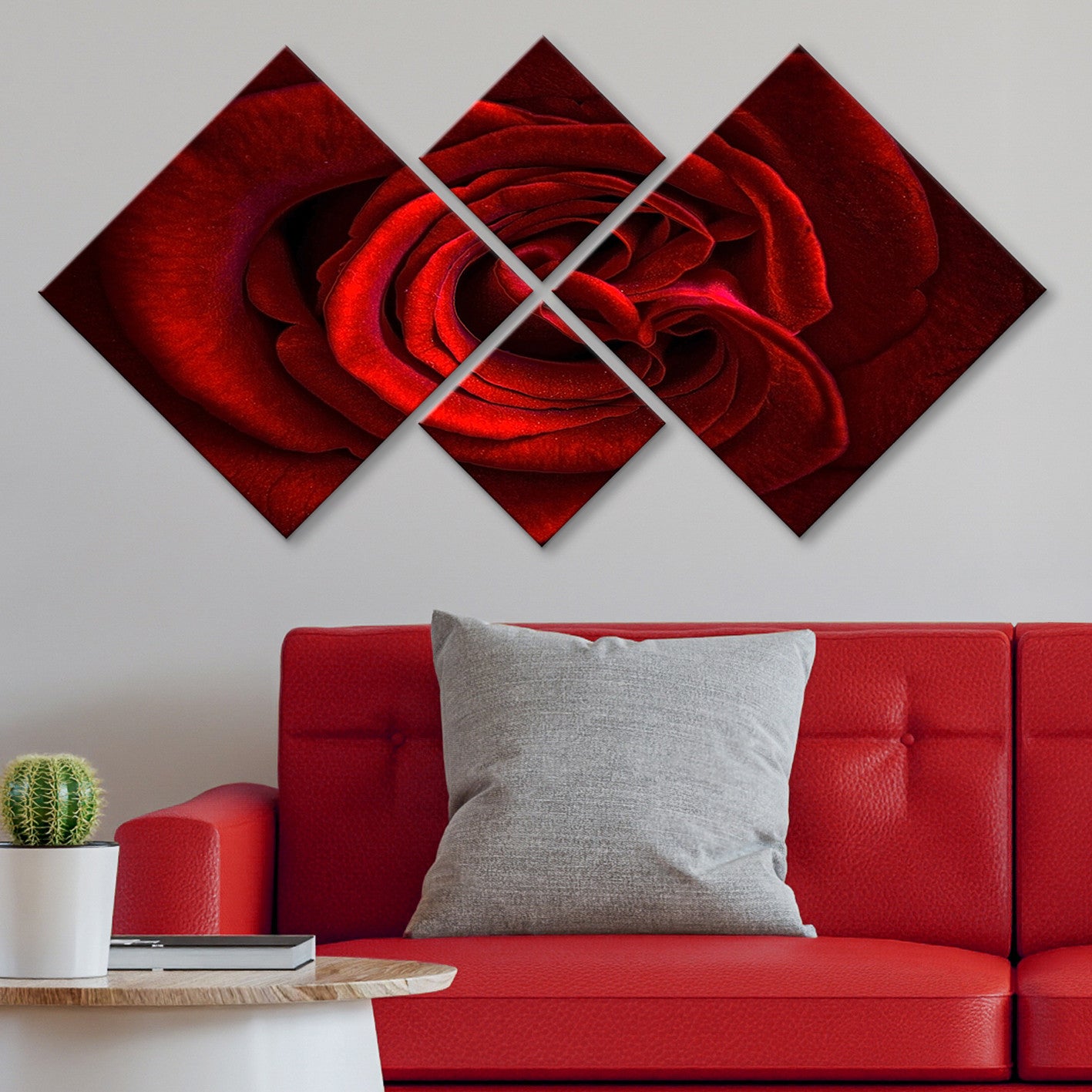 Conjunto Decorativo MDF Multicolor 4 Peças - Impressão UV Premium para Parede