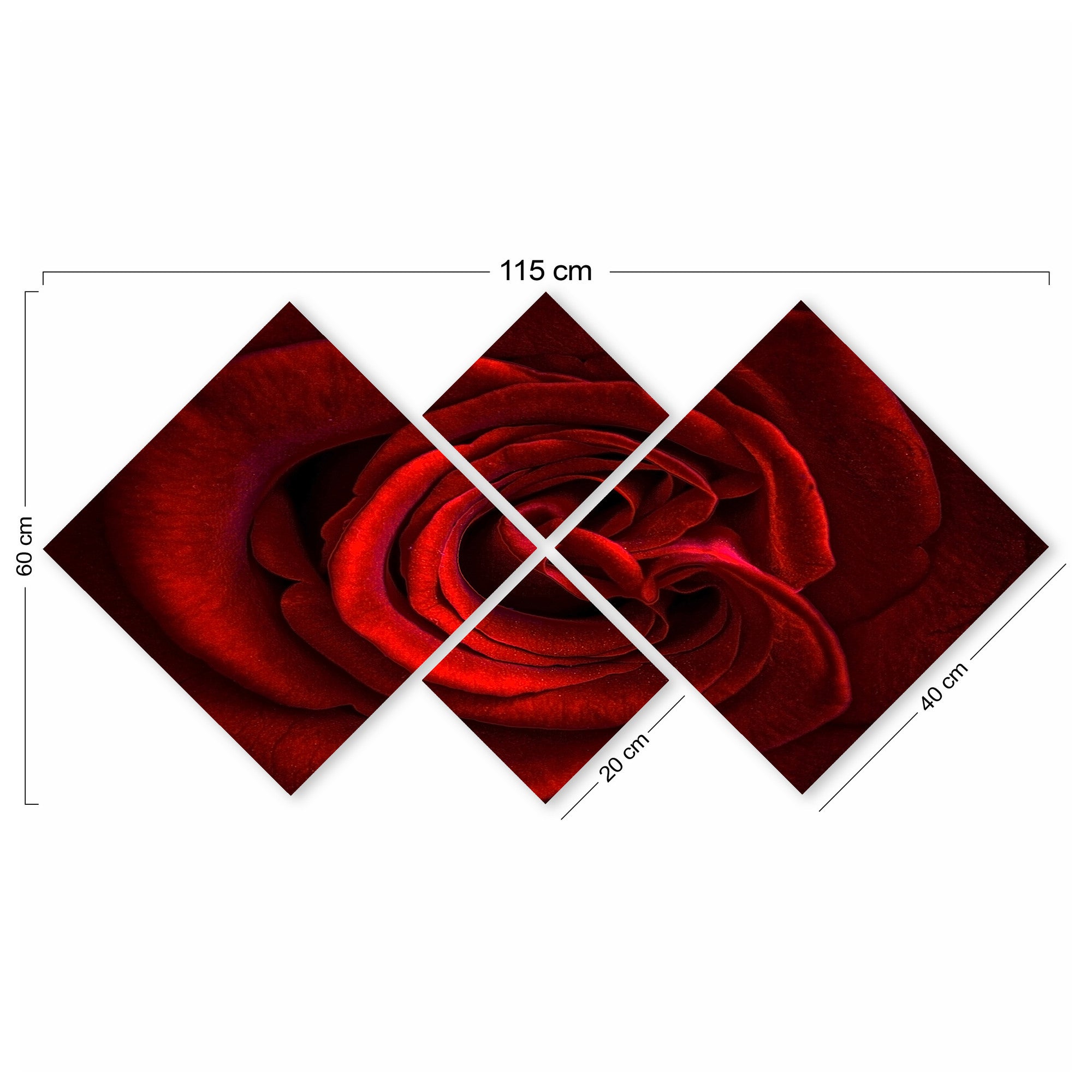 Conjunto Decorativo MDF Multicolor 4 Peças - Impressão UV Premium para Parede