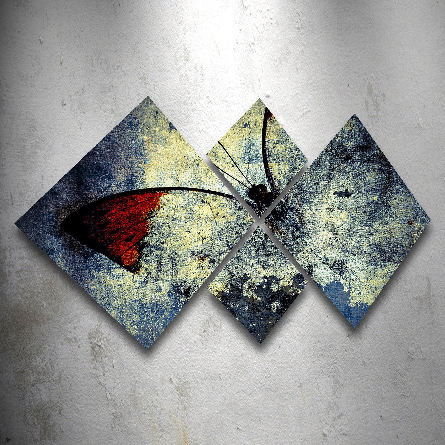 Conjunto Decorativo MDF Multicolor 4 Peças - Impressão UV Premium para Parede