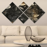 Conjunto Decorativo MDF Multicolor 4 Peças - Impressão UV Premium para Parede