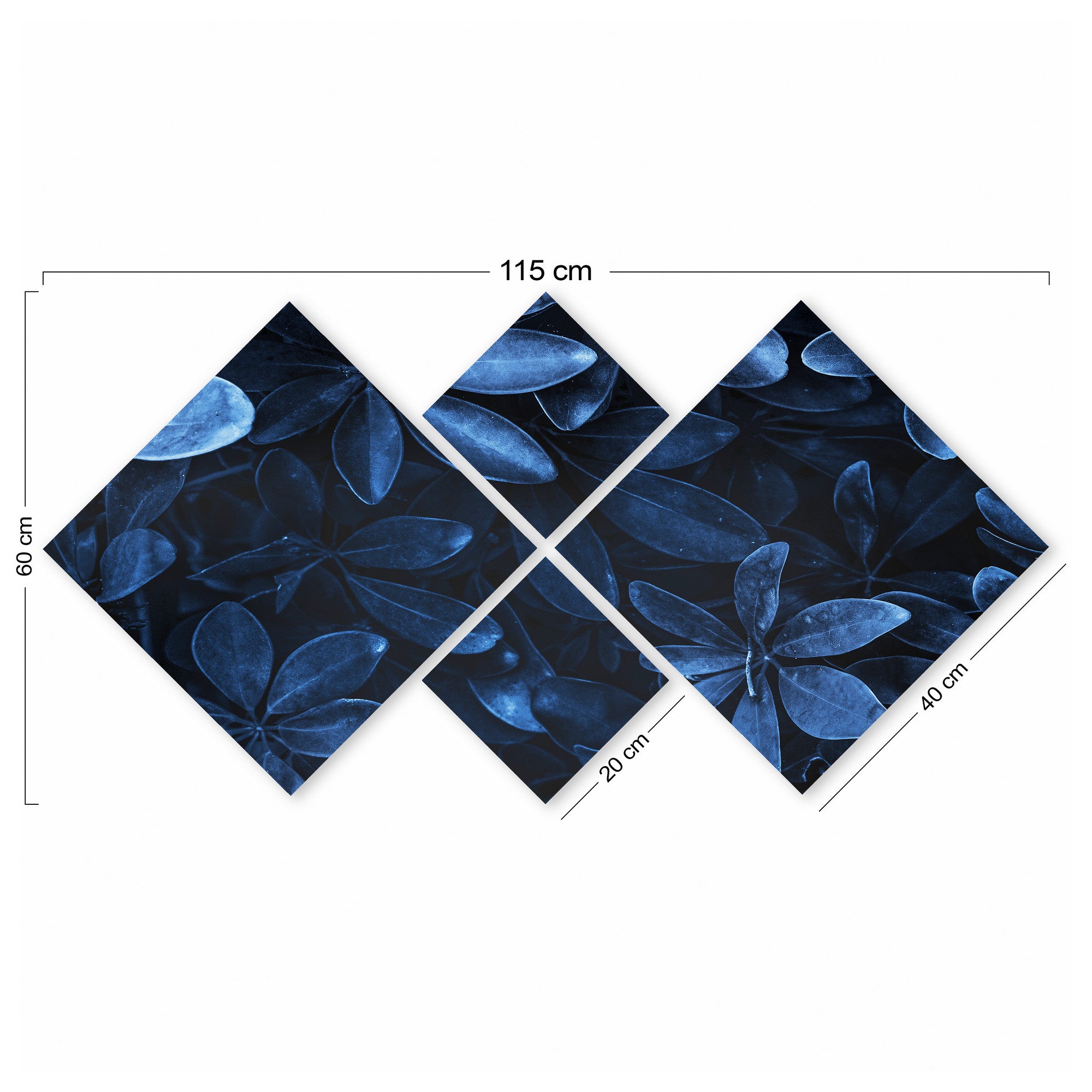 Conjunto Decorativo MDF Multicolor 4 Peças - Impressão UV Premium para Parede