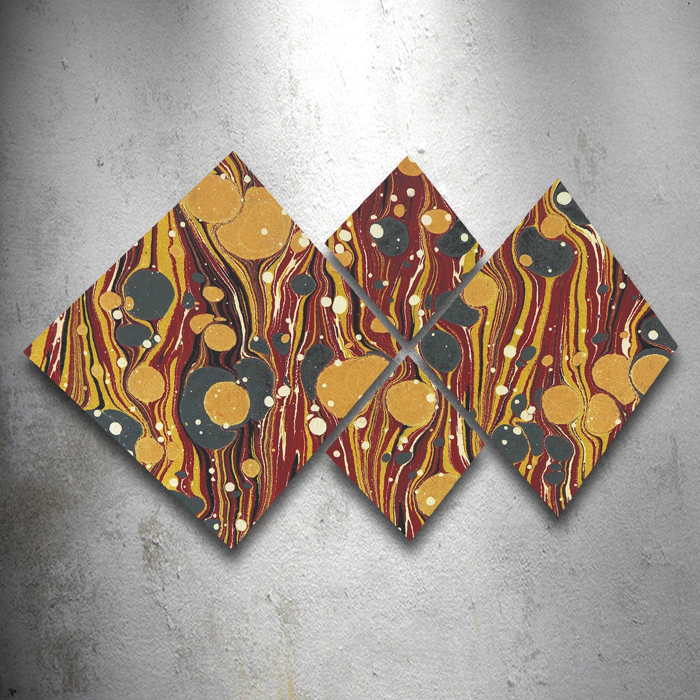 Conjunto Decorativo MDF Multicolor 4 Peças - Impressão UV Premium para Parede