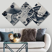 Conjunto Decorativo MDF Multicolor 4 Peças - Impressão UV Premium para Parede