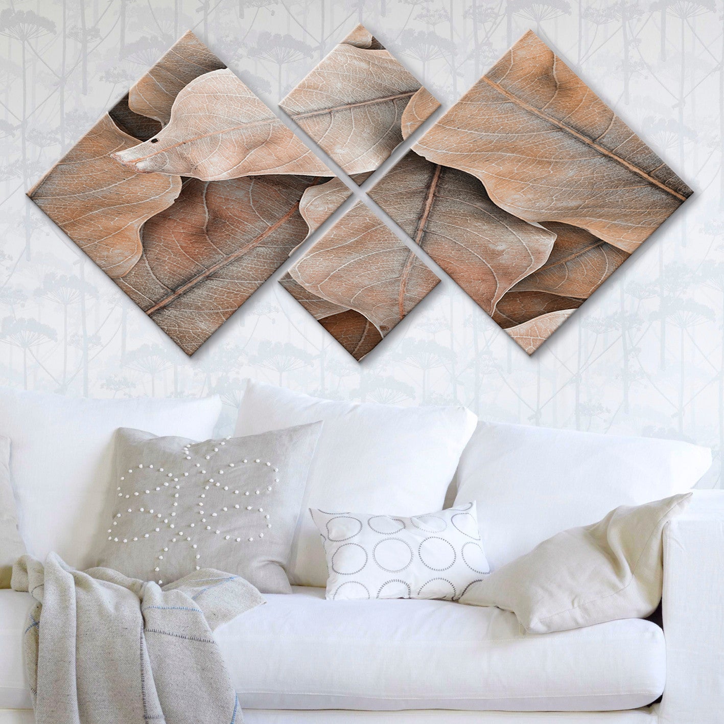 Conjunto Decorativo MDF Multicolor 4 Peças - Impressão UV Premium para Parede