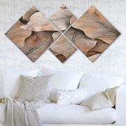 Conjunto Decorativo MDF Multicolor 4 Peças - Impressão UV Premium para Parede