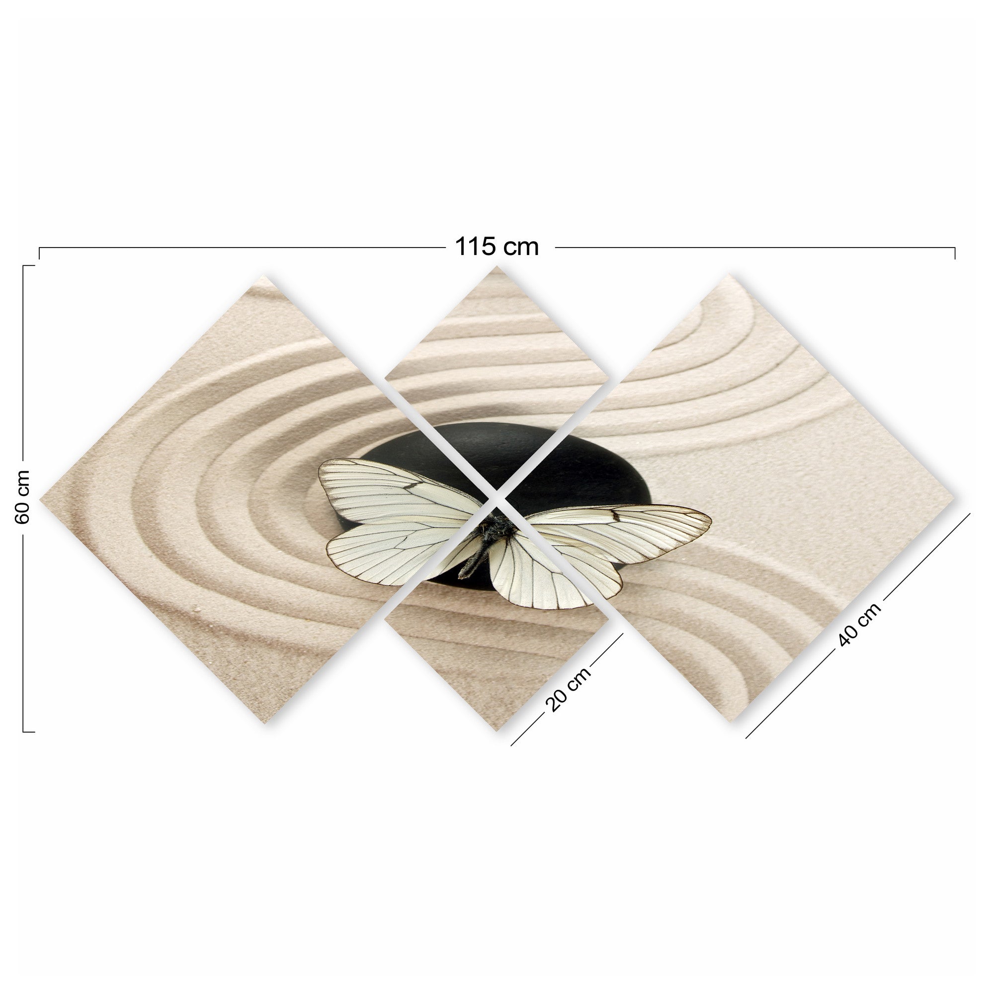 Conjunto Decorativo MDF Multicolor 4 Peças - Impressão UV Premium para Parede