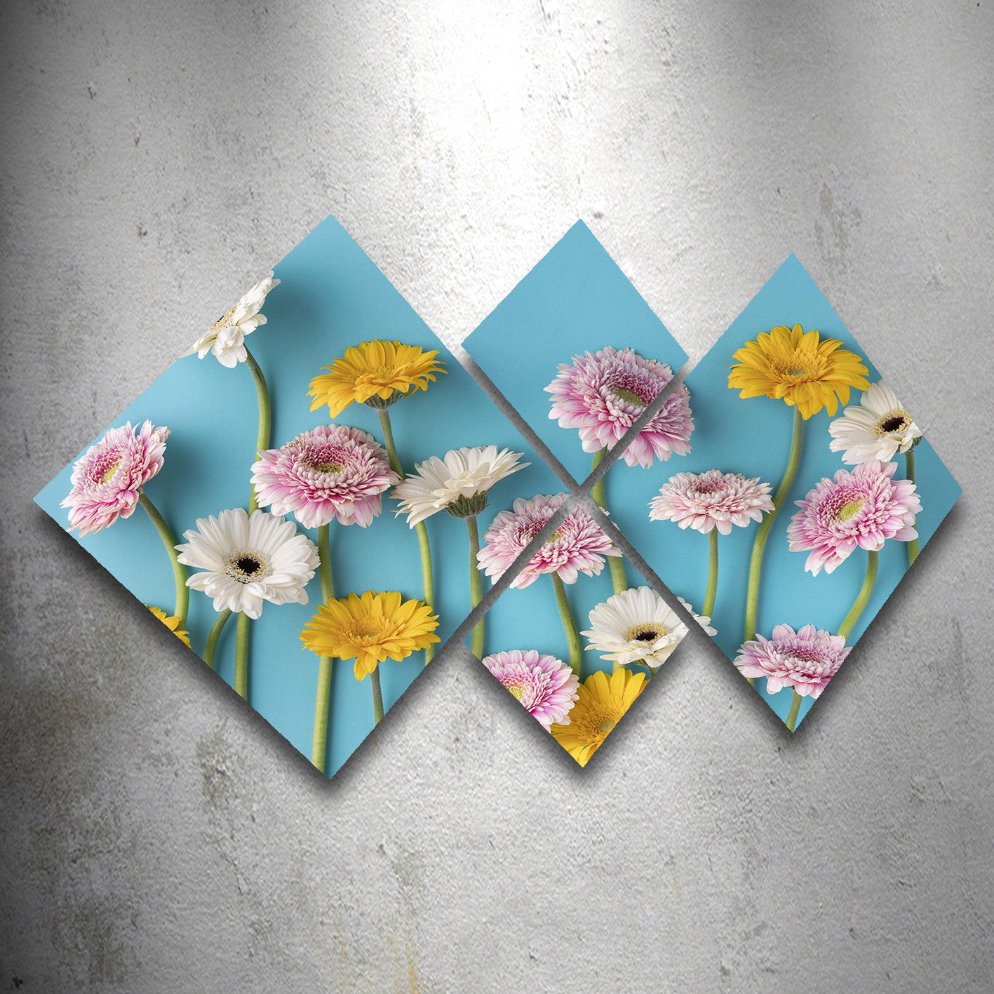 Conjunto Decorativo MDF Multicolor 4 Peças - Impressão UV Premium para Parede