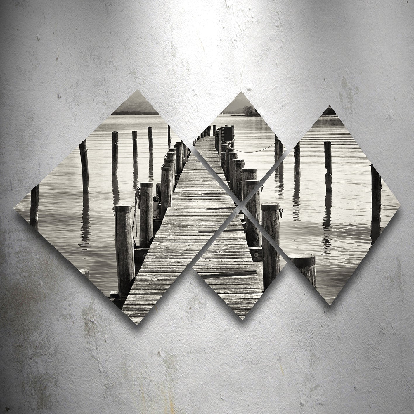 Conjunto Decorativo MDF Multicolor 4 Peças - Impressão UV Premium para Parede