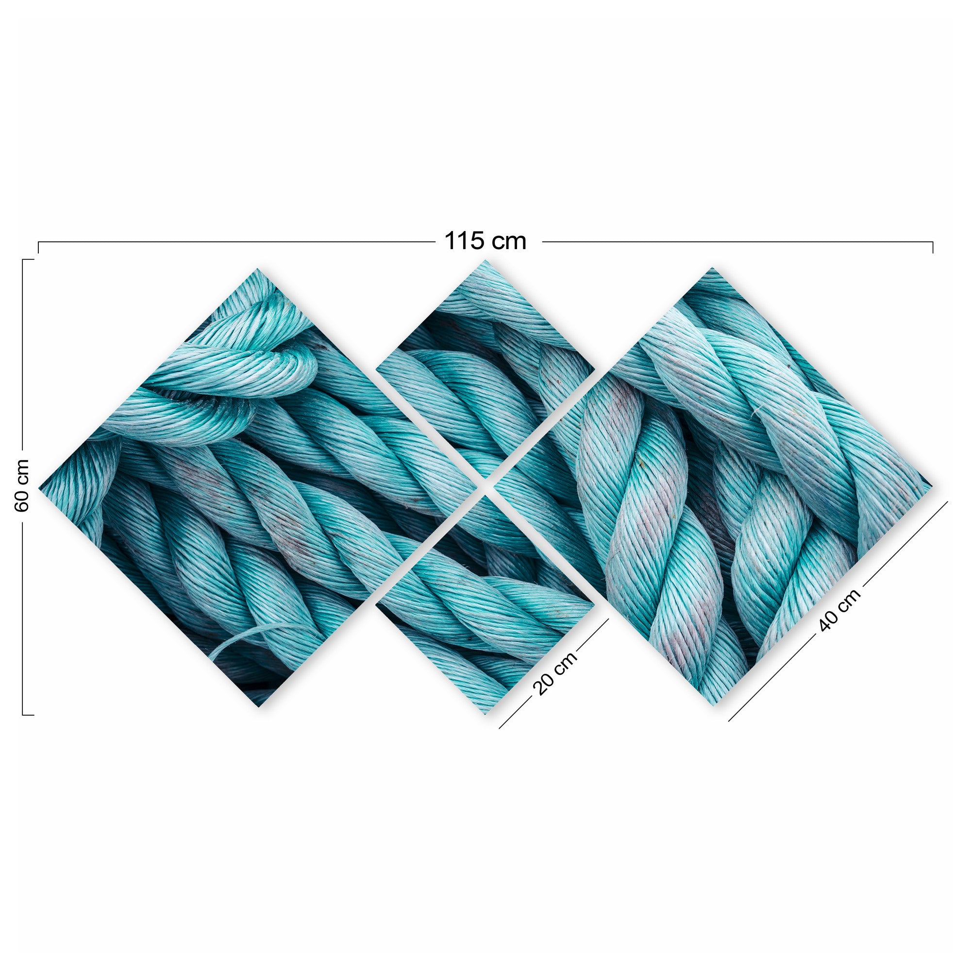 Conjunto Decorativo MDF Multicolor 4 Peças - Impressão UV Premium para Parede