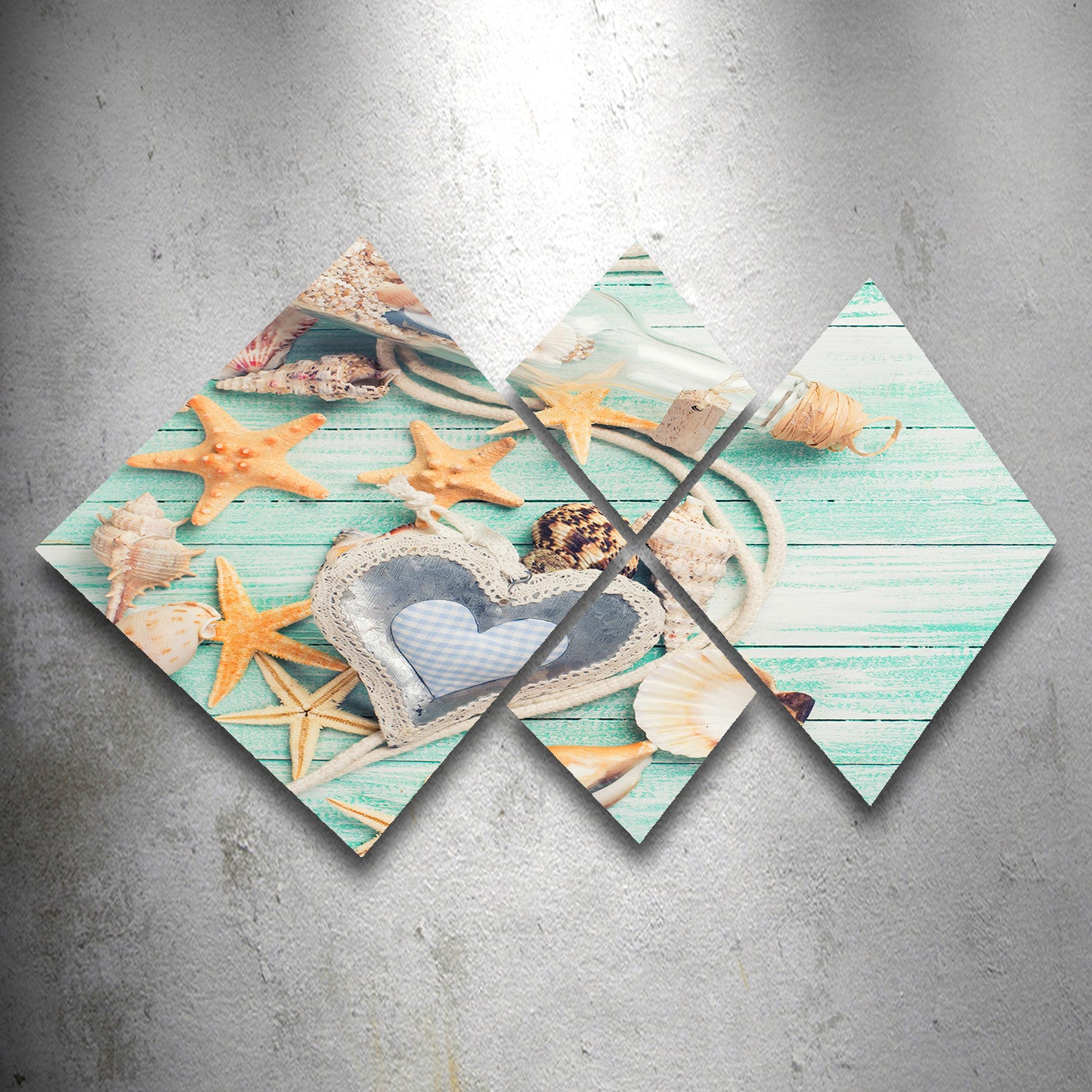 Conjunto Decorativo MDF Multicolor 4 Peças - Impressão UV Premium para Parede