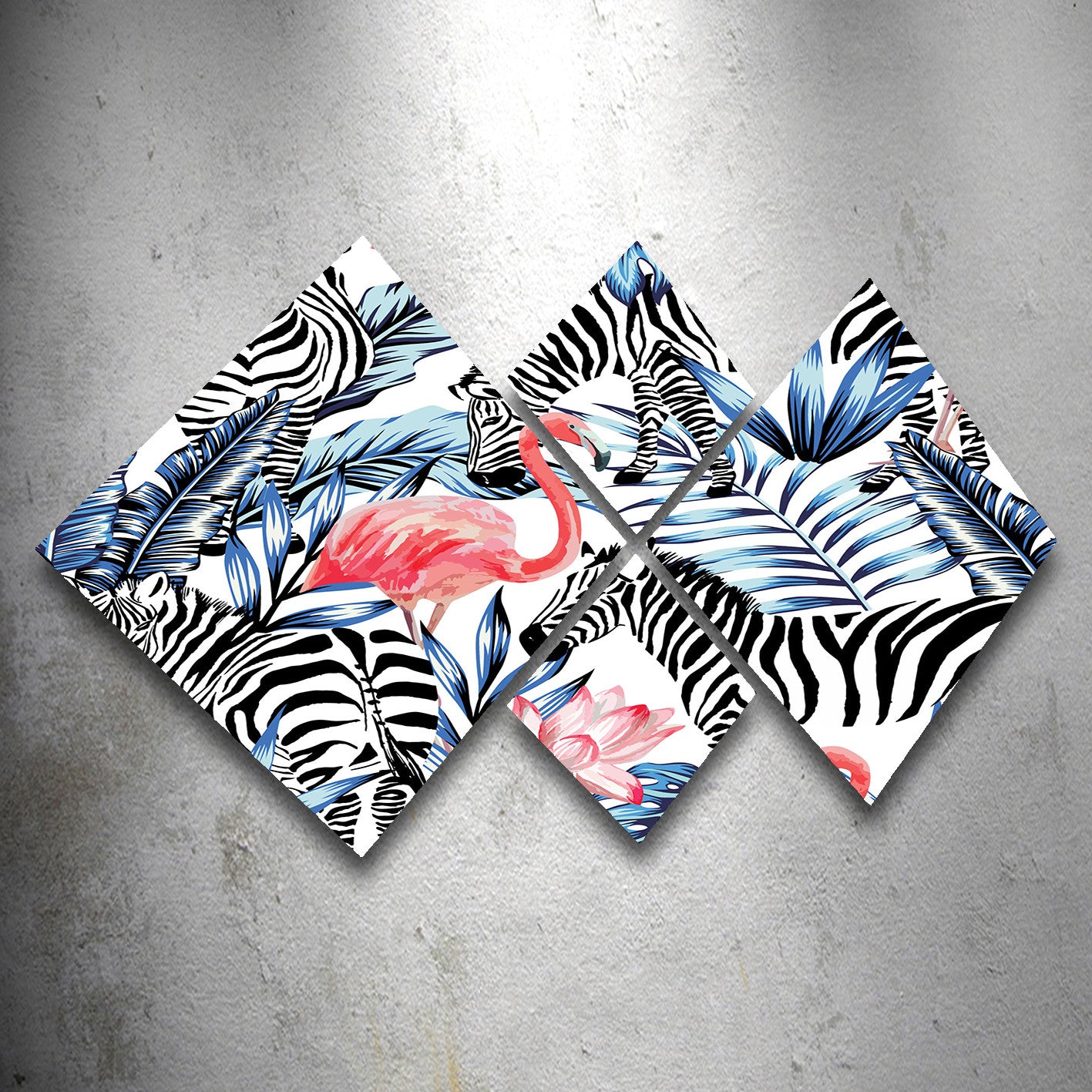 Conjunto Decorativo MDF Multicolor 4 Peças - Impressão UV Premium para Parede