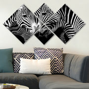 Conjunto Decorativo MDF Multicolor 4 Peças - Impressão UV Premium para Parede