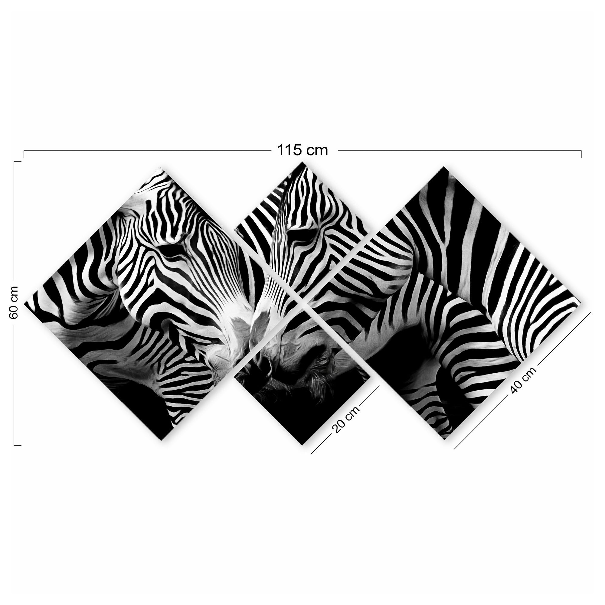 Conjunto Decorativo MDF Multicolor 4 Peças - Impressão UV Premium para Parede