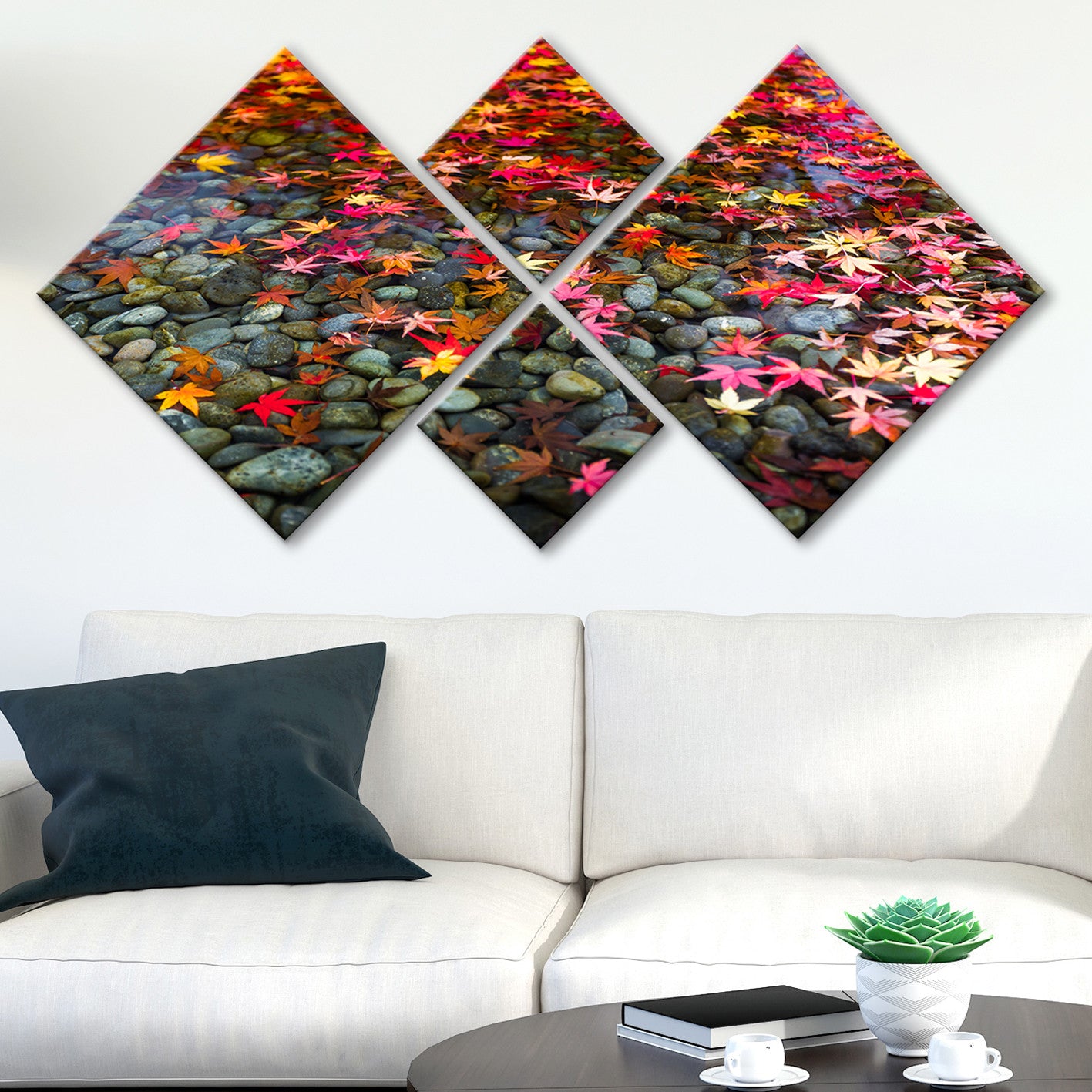 Conjunto Decorativo MDF Multicolor 4 Peças - Impressão UV Premium para Parede