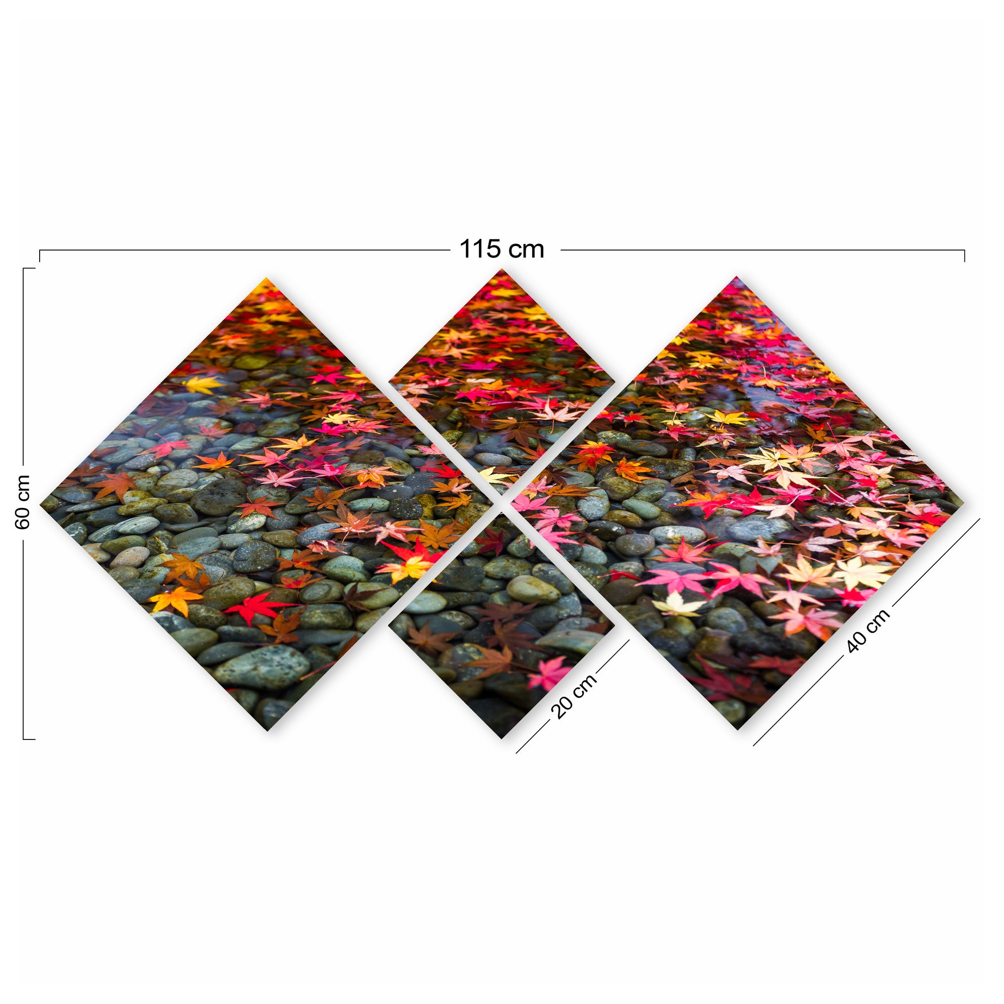 Conjunto Decorativo MDF Multicolor 4 Peças - Impressão UV Premium para Parede