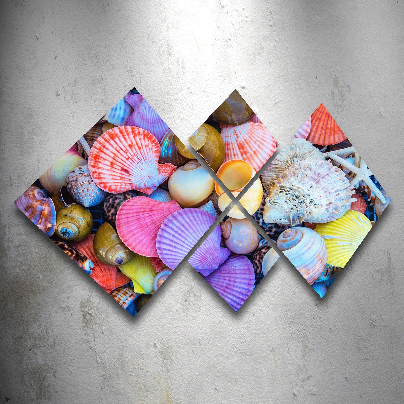 Conjunto Decorativo MDF Multicolor 4 Peças - Impressão UV Premium para Parede