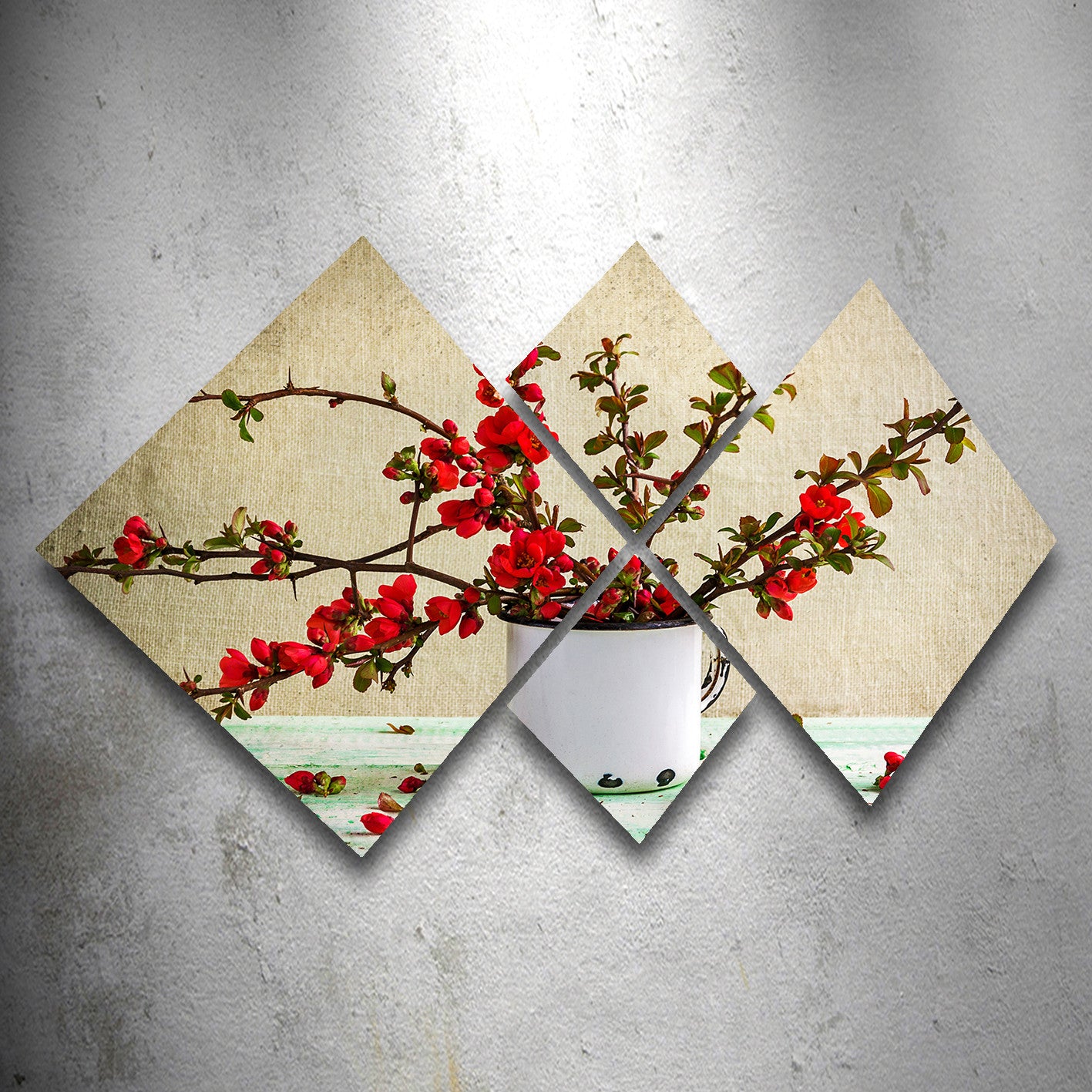 Conjunto Decorativo MDF Multicolor 4 Peças - Impressão UV Premium para Parede