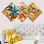 Conjunto Decorativo MDF Multicolor 4 Peças - Impressão UV Premium para Parede