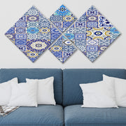 Conjunto Decorativo MDF Multicolor 4 Peças - Impressão UV Premium para Parede