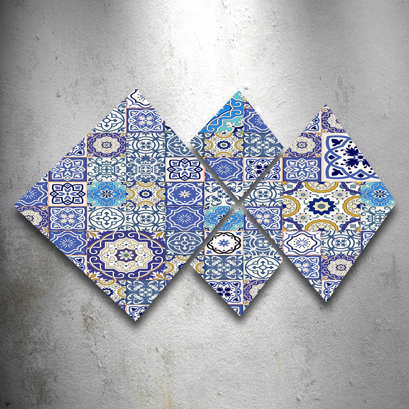 Conjunto Decorativo MDF Multicolor 4 Peças - Impressão UV Premium para Parede