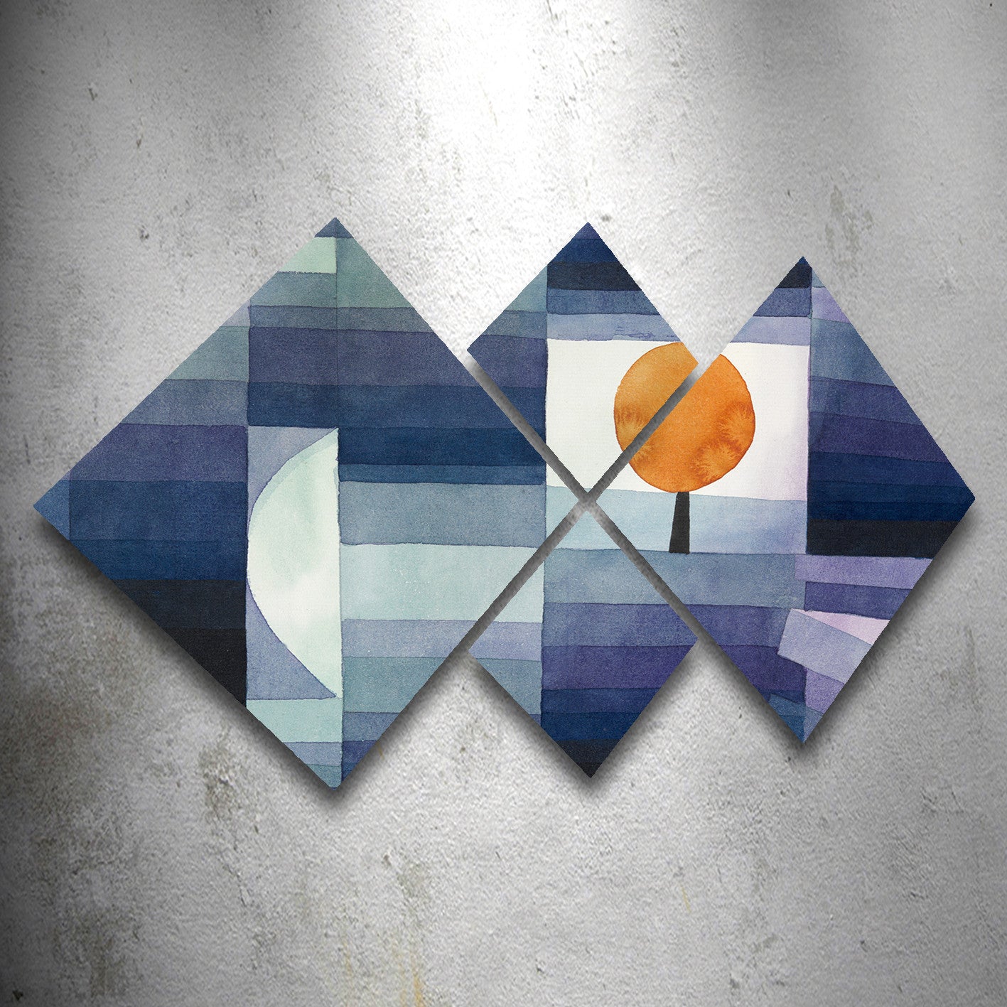 Conjunto Decorativo MDF Multicolor 4 Peças - Impressão UV Premium para Parede