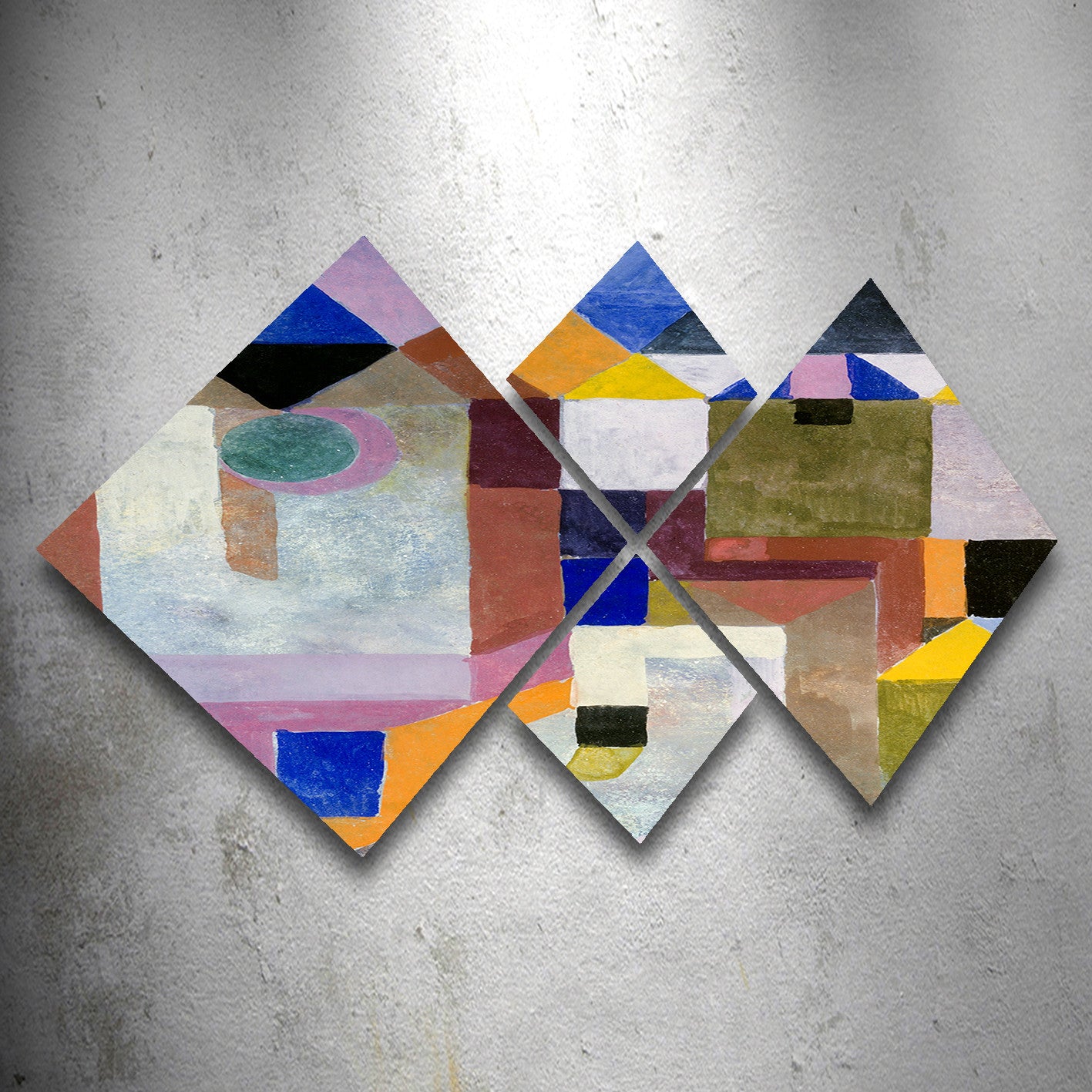 Conjunto Decorativo MDF Multicolor 4 Peças - Impressão UV Premium para Parede