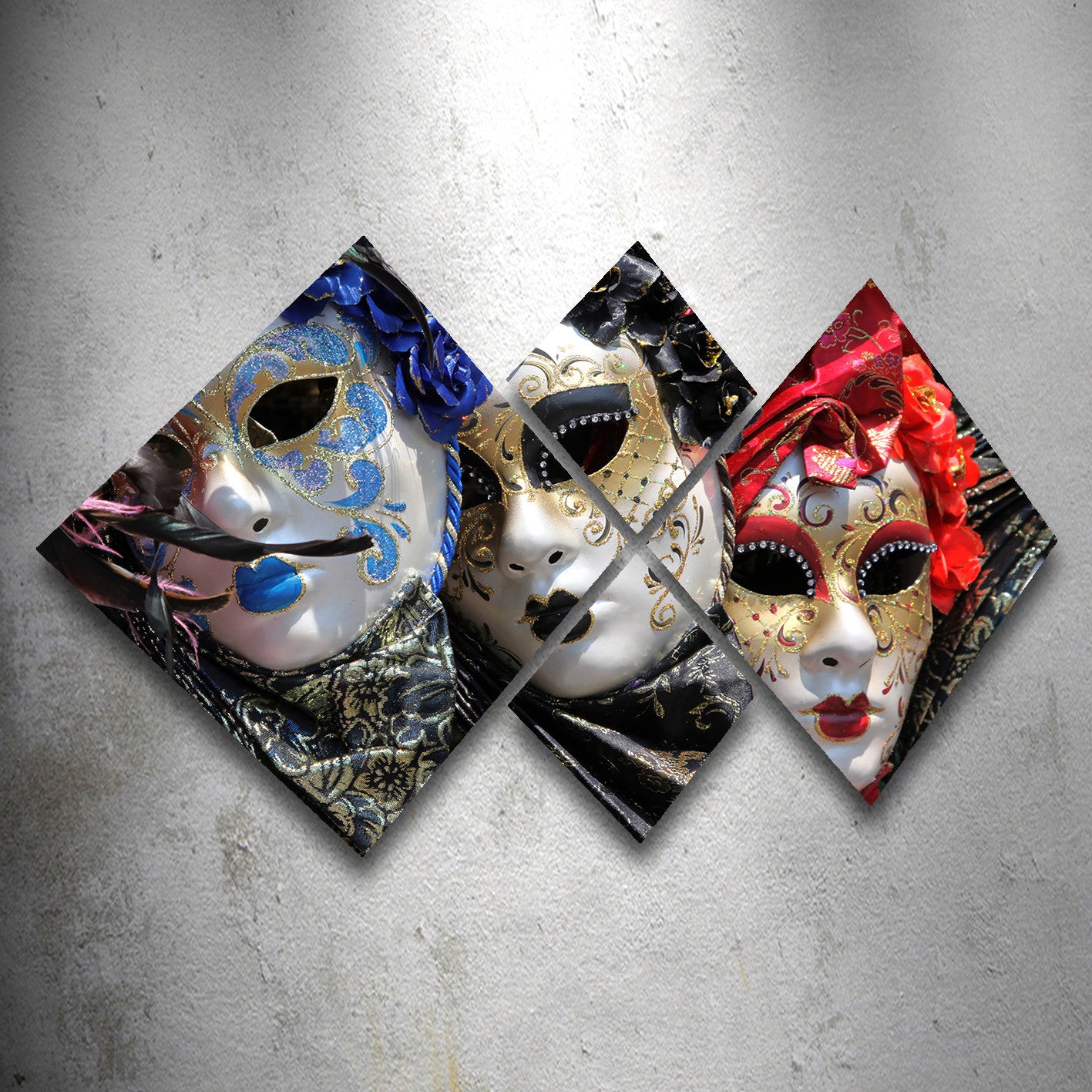 Conjunto Decorativo MDF Multicolor 4 Peças - Impressão UV Premium para Parede