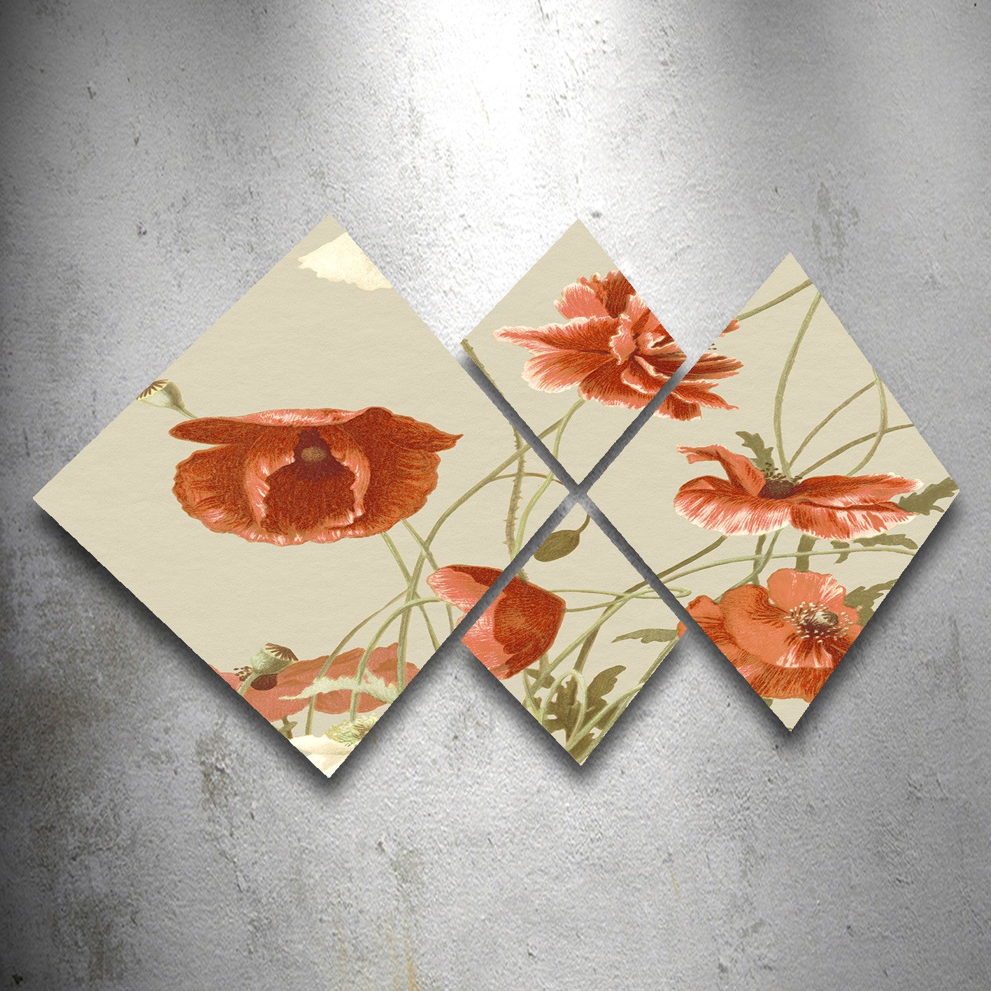 Conjunto Decorativo MDF Multicolor 4 Peças - Impressão UV Premium para Parede