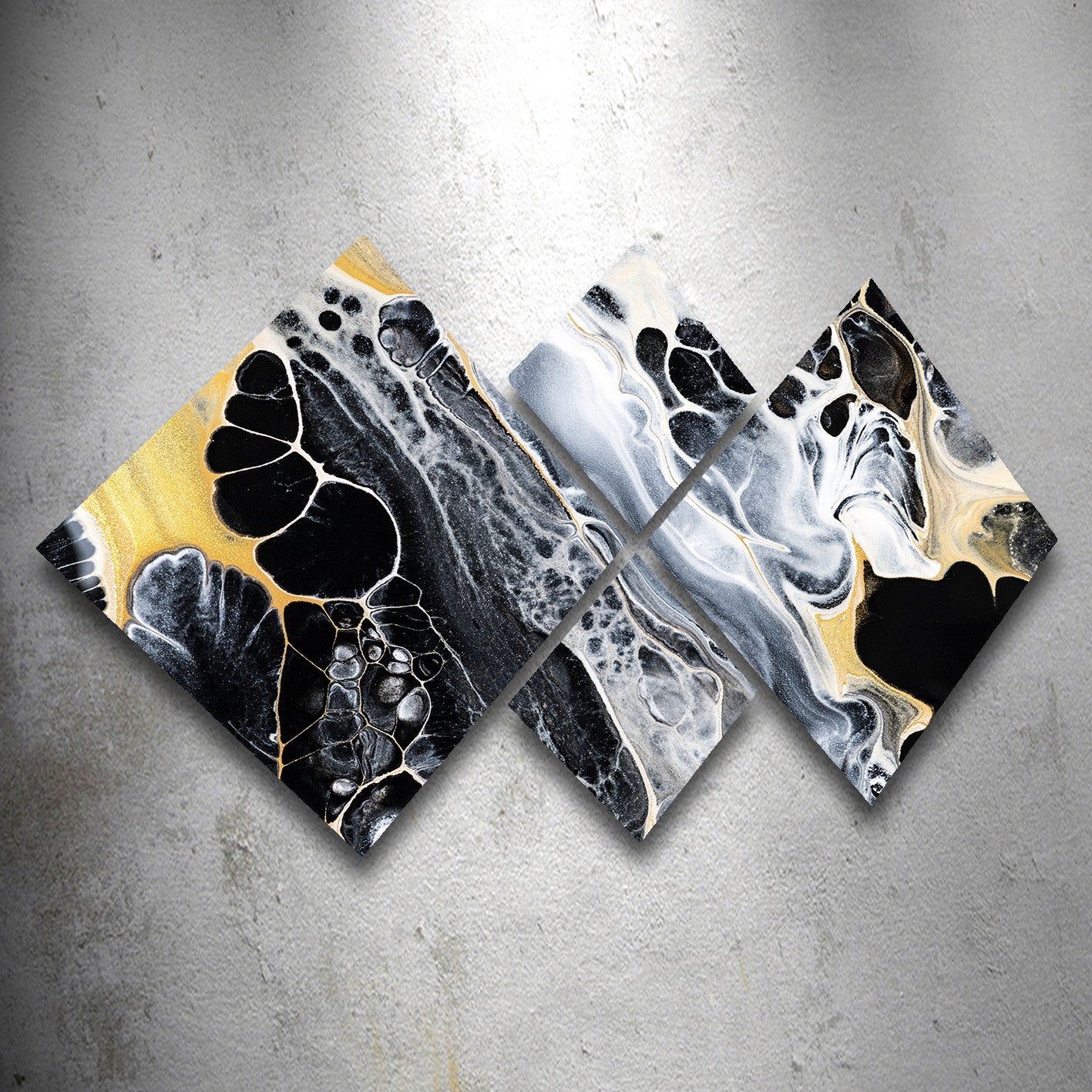 Conjunto Decorativo MDF Multicolor 4 Peças - Quadros Modernos para Parede 60x115cm