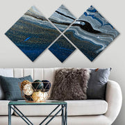 Conjunto Decorativo MDF Multicolor 4 Peças - Impressão UV Premium para Parede