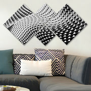 Conjunto Decorativo MDF Multicolor 4 Peças - Impressão UV Premium para Parede