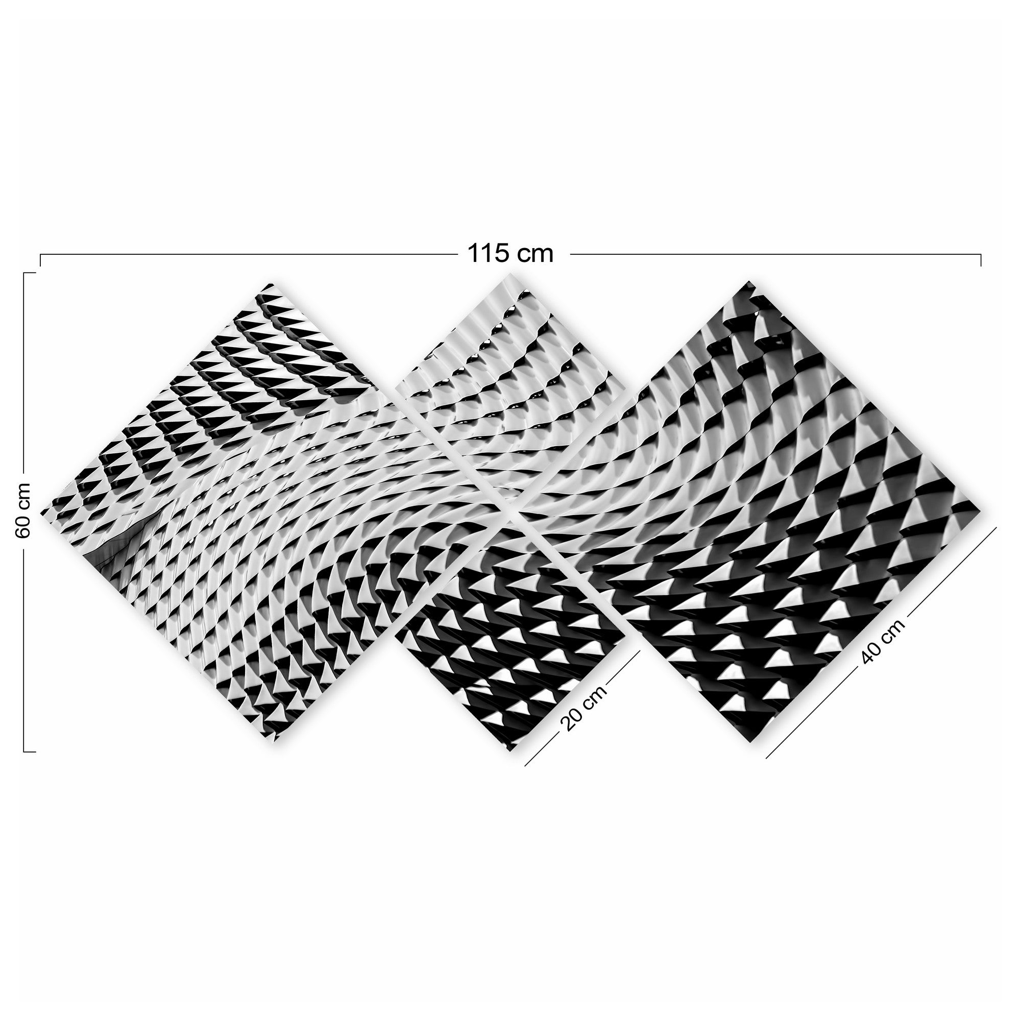 Conjunto Decorativo MDF Multicolor 4 Peças - Impressão UV Premium para Parede