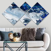 Conjunto Decorativo MDF Multicolor 4 Peças - Impressão UV Premium para Parede