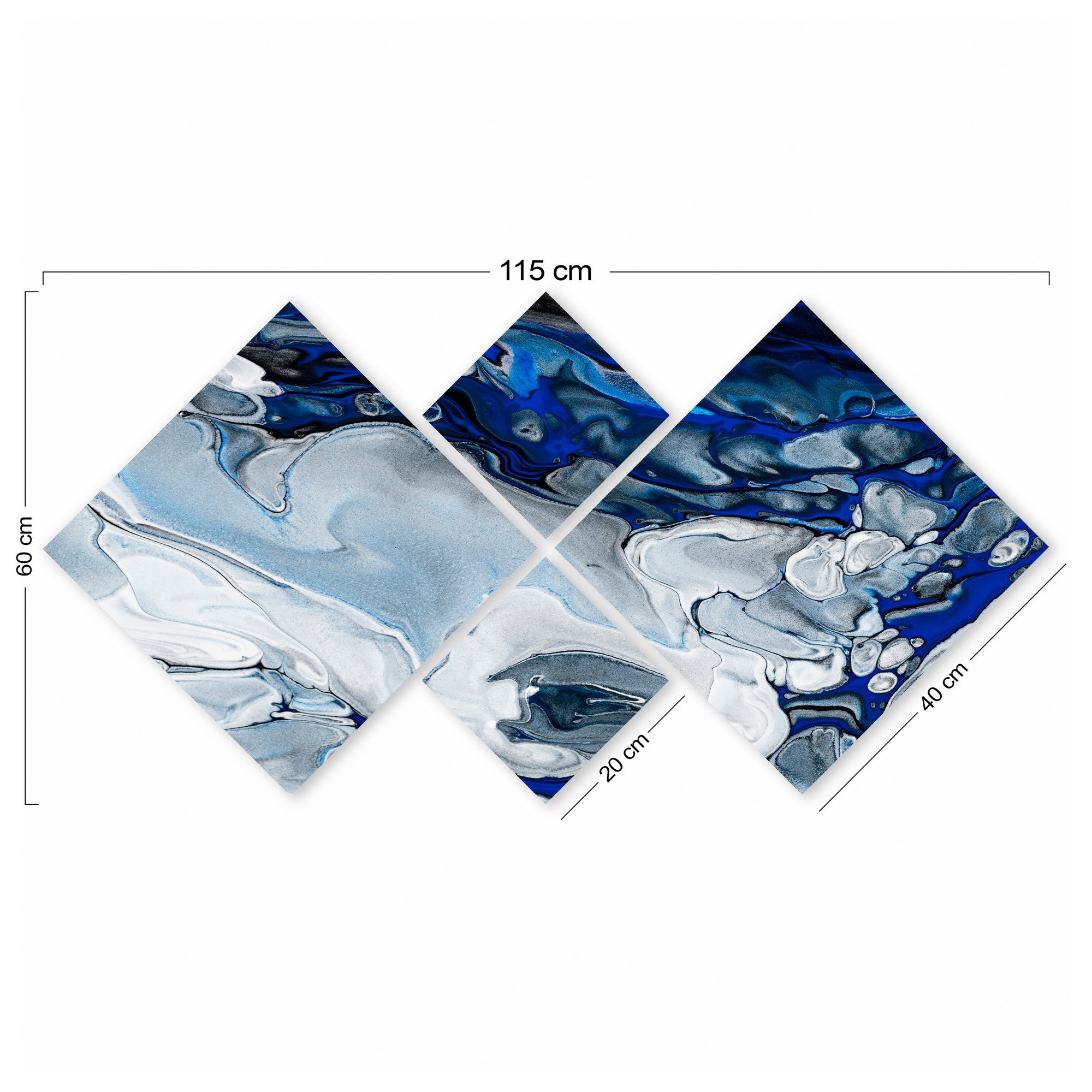 Conjunto Decorativo MDF Multicolor 4 Peças - Impressão UV Premium para Parede