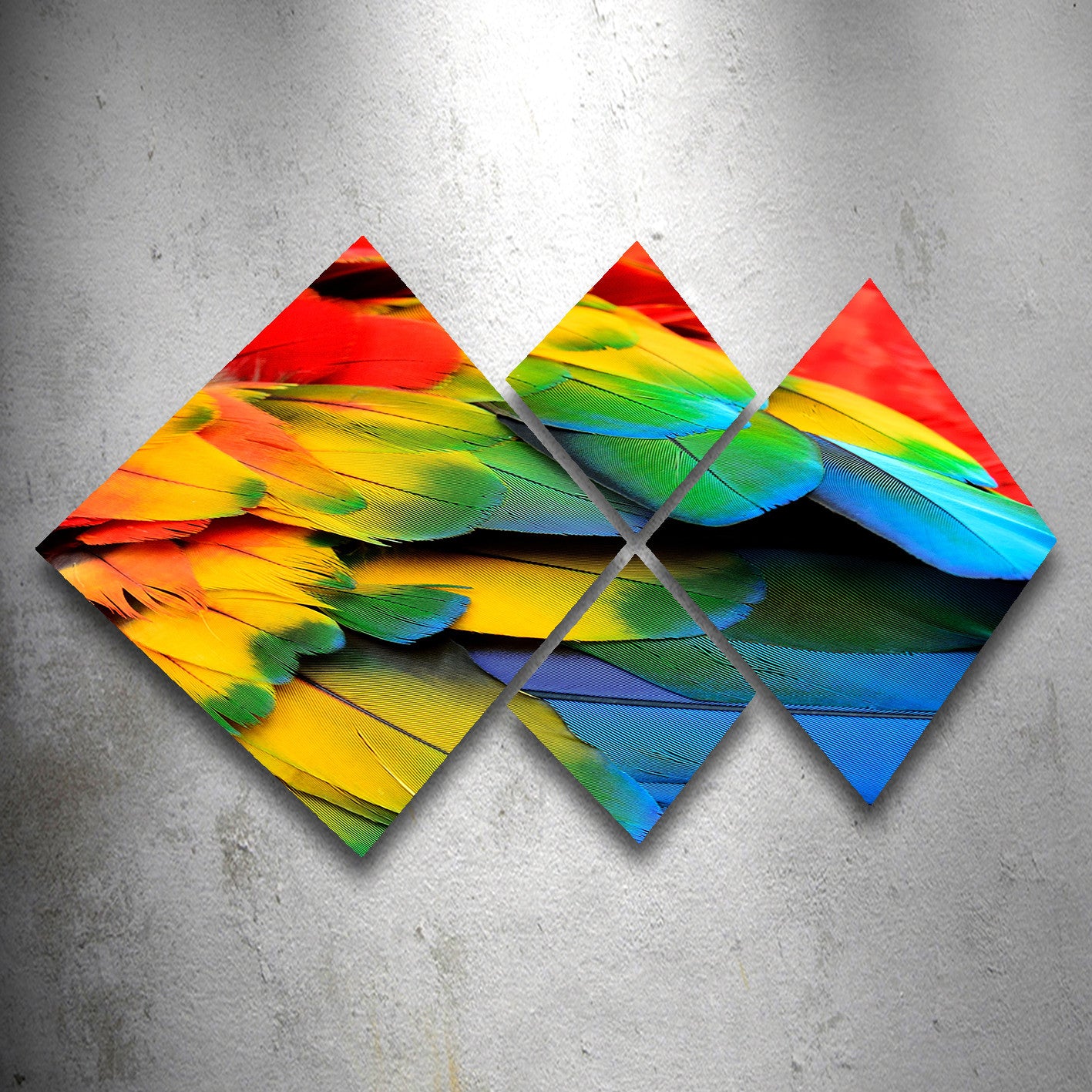 Conjunto Decorativo MDF Multicolor 4 Peças - Impressão UV Premium para Parede