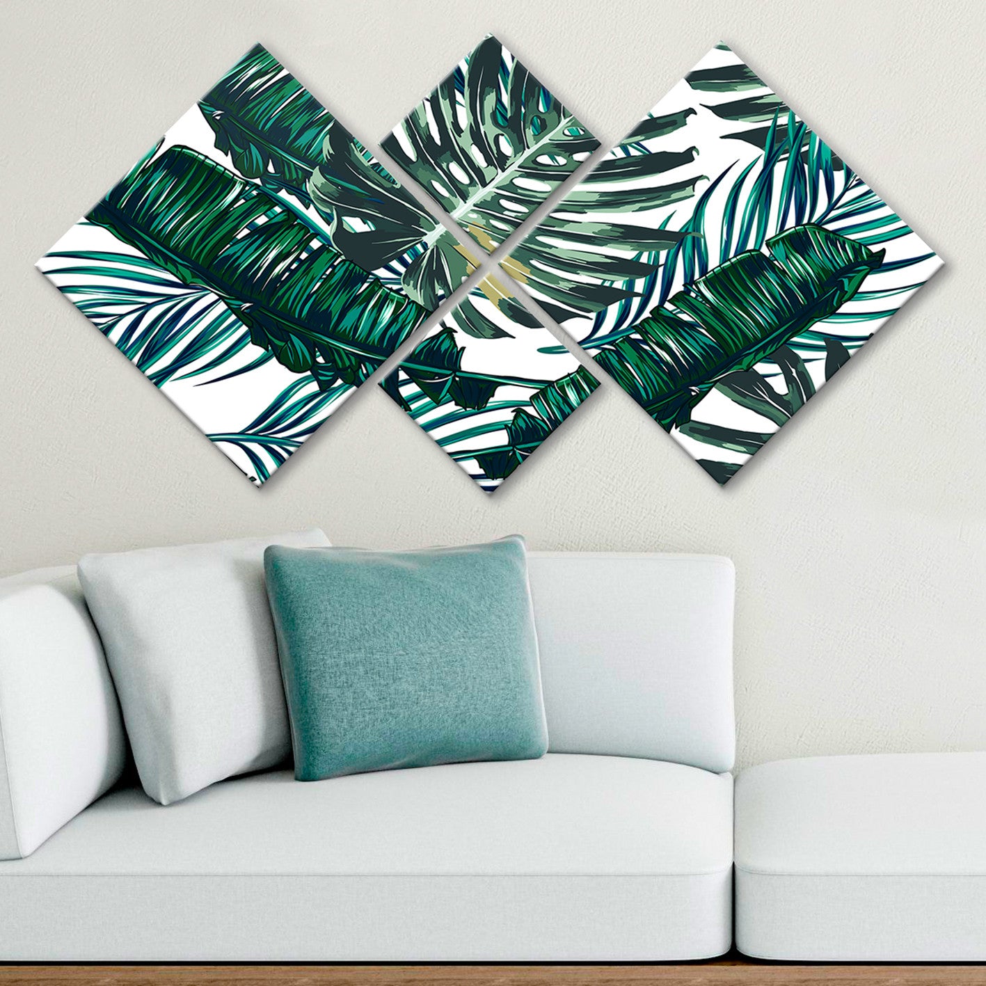 Conjunto Decorativo MDF Multicolor 4 Peças - Impressão UV Premium para Parede