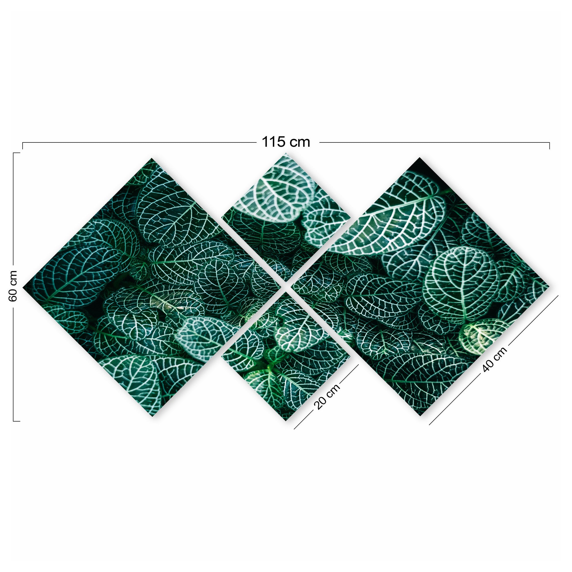 Conjunto Decorativo MDF Multicolor 4 Peças - Impressão UV Premium para Parede