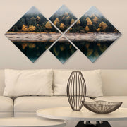 Conjunto Decorativo MDF Multicolor 4 Peças - Impressão UV Premium para Parede